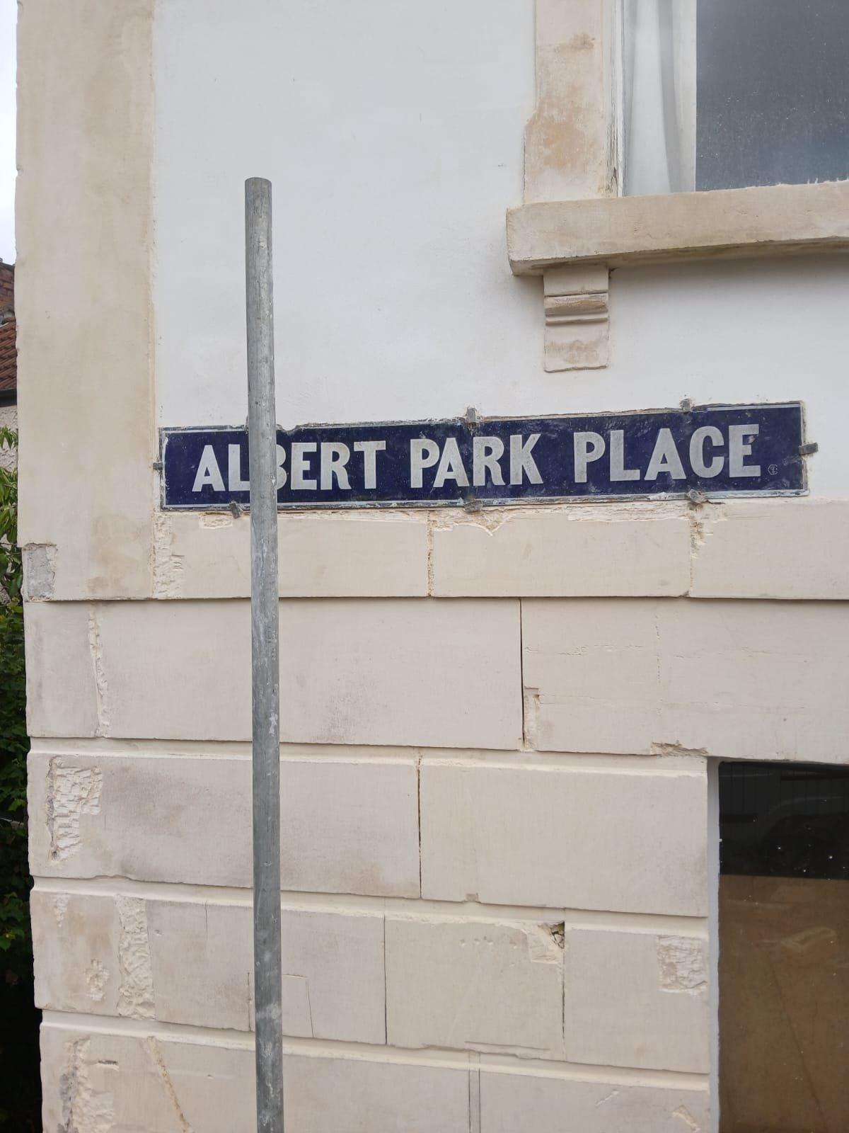 Ashlar stonework restored at Albert Park Place