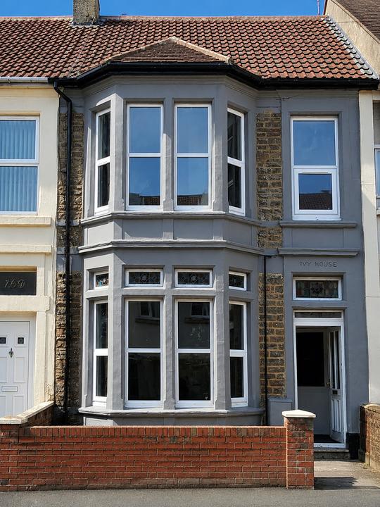 Victorian bay-fronted terrace after restoration